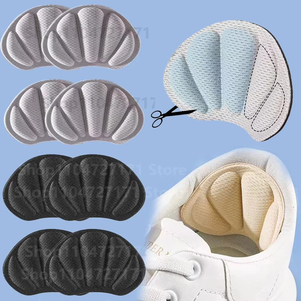 

10Pcs Heel Cushion Inserts for Back of Shoes Mesh Pads for Shoes Too Big Self-Adhesive Heel Grips for Sneakers Antiwear Feet Pad