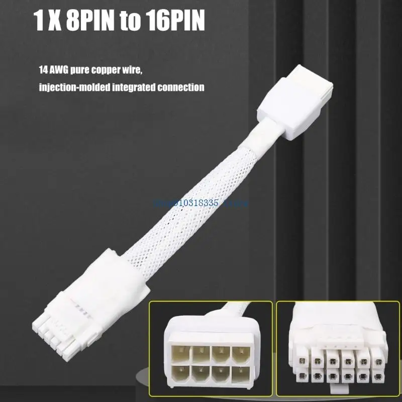 

600W Power Delivery 8Pin to 16Pin GPU Cable for Gaming and Professional Graphics for 40 Support