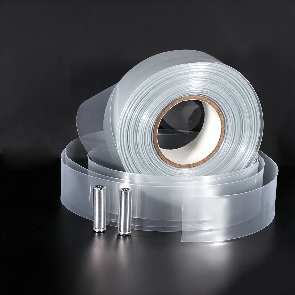 1m Transparent PVC Heat Shrink Wrap Tube Battery Wrap Heat Shrink Tubing for 18650 21700 26650 Lithium Battery DIY Pack LED Pins