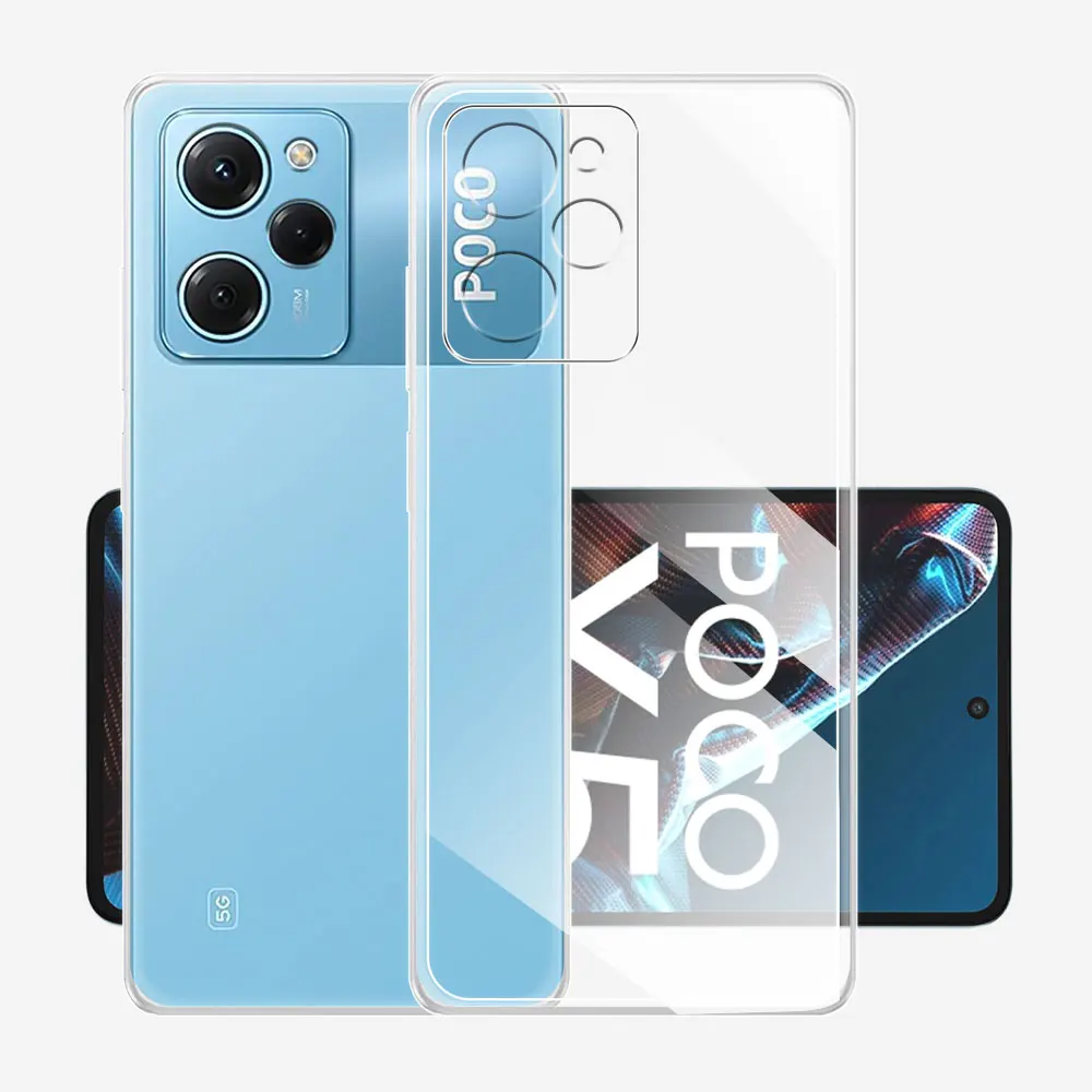 Para Xiaomi Poco X5 Pro funda de silicona suave transparente Fundas para Xiaomi Poco X5 funda de teléfono para Xiaomi Poco X5 Pro funda de parachoques