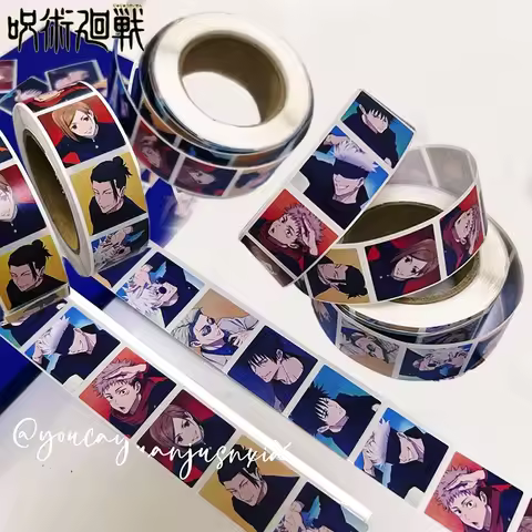 500Pcs Anime Jujutsu Kaisen Stickers Itadori Satoru Sticker Toys Cartoon Handbook Luggage Decorative Gift Bag Sealing Stickers