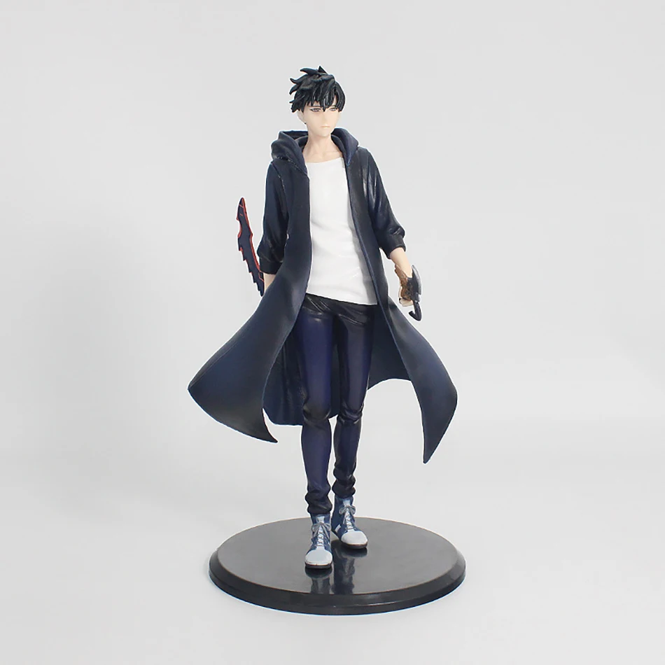 Figura de acción de Jinwoo, nivelación individual de 21cm, versión de Anime, PVC, decoración coleccionable, modelo de figura, exhibición, mercancía de Anime
