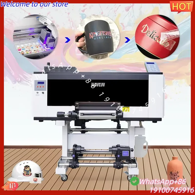 2026Hot Hot Sell Good Price A3 Uv Dtf Printer 2/3 Head Xp600 I1600 for Film Label Stickers Printing Laminating 2 in 1 Uv