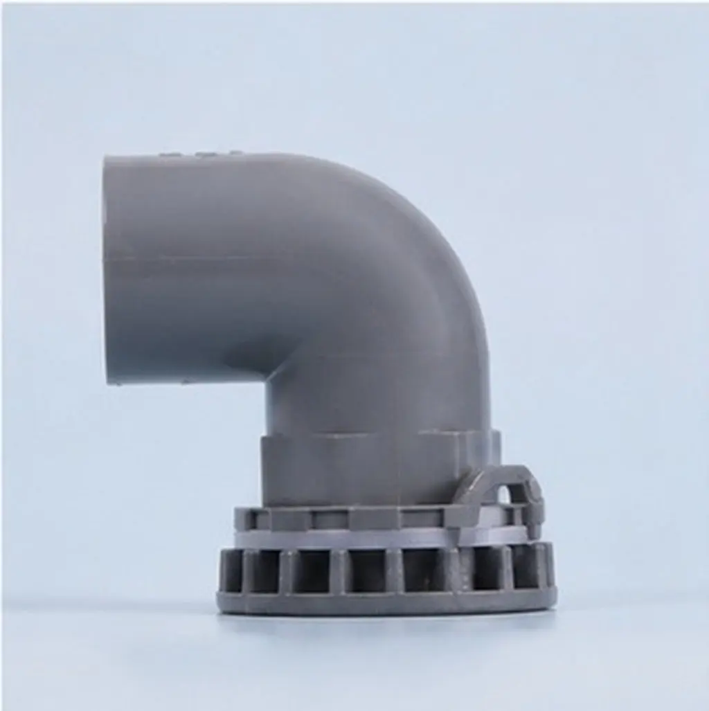 Fish Tank Drain Joint L Shape PVC Connector Push-Fit 20Mm Grey Drain Pipe Fitting Water Supply Tube Connector PVC Fittings