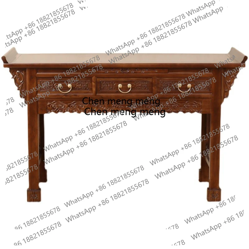 حالة البخور الجدول خزانة المذبح المنزلية قوان قونغ تشونغتانغ علبة البخور الجدول إله الثروة طاولة تقديم #5