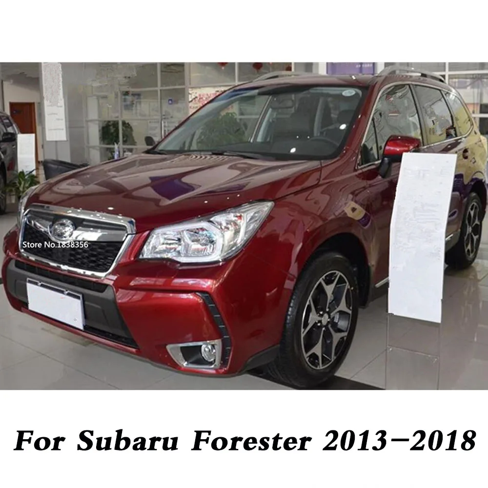 For Subaru Forester 2013 2014 2015 2016 2017 2018 Car Rear Fog Light Lamp Frame Stick Styling Cover Trim Stick Parts 2pcs