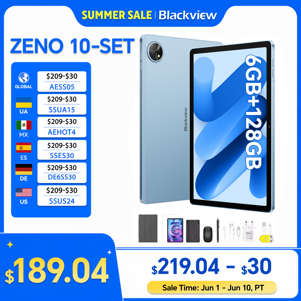  Blackview ZENO 10 5G AI android 15 Tablet,T8200 Ocat Core,11" FHD+ 90Hz Display, Smart tablets Pad PC With Bluetooth планшет 