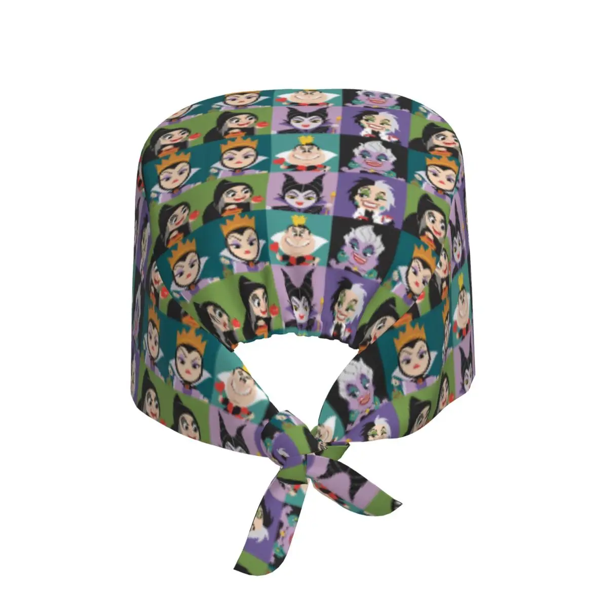 Custom Classic Movie Villains Group Print Medical Staff Scrubs Hat Men Women For Chef Hat Scrub Caps