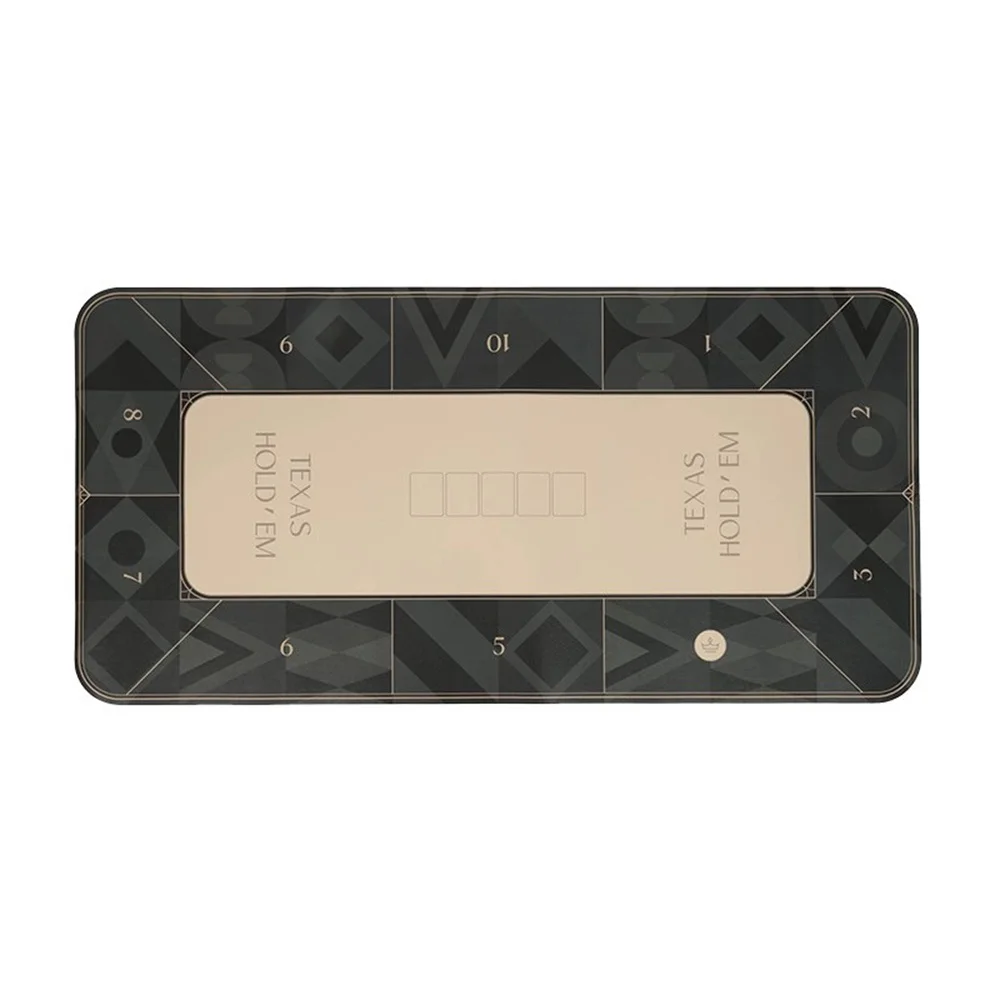 Tappetino da tavolo da casinò Texas Hold'em 10 giocatori Tavolo da poker Tovaglia in gomma antiscivolo Tappetini da poker per accessori per l'intrattenimento delle feste
