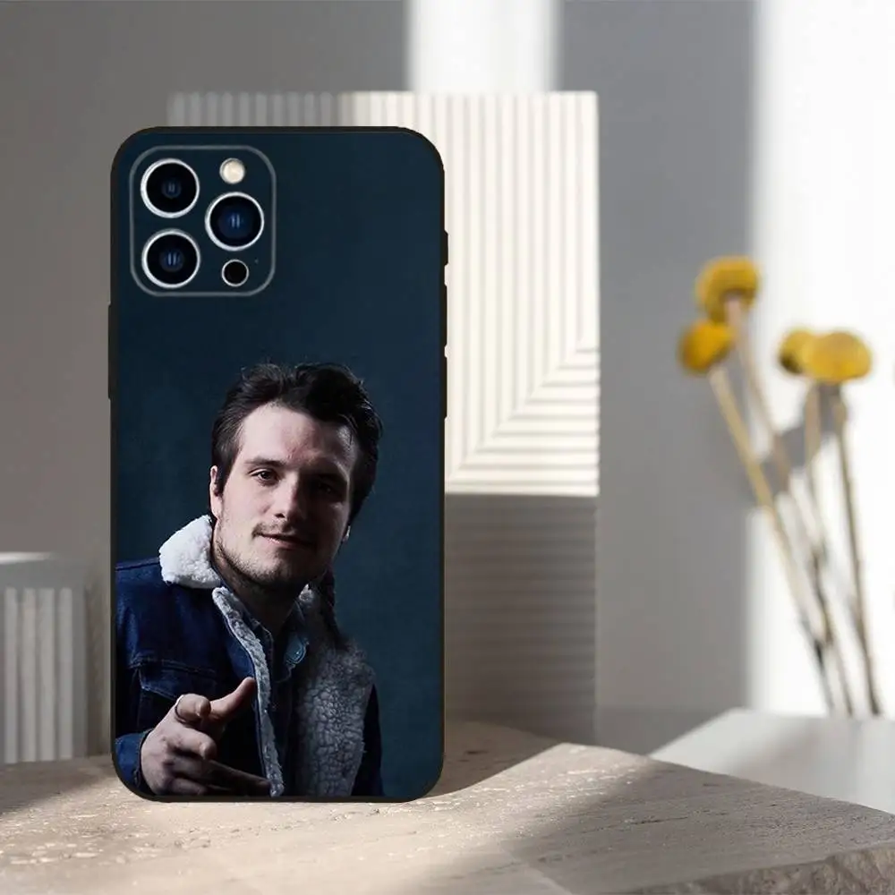 J-Josh Actor H-Hutcherson Phone Case For iPhone 16,15,14,17,13,12,11 Plus,Pro Max,XS,X,XR,SE,Mini,8,7,Soft Silicone Black Cover