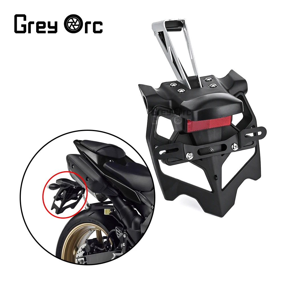 

Rear Fender Mudguard Cover License Registration Plate Bracket For Yamaha YZF R1 2009 2010 2011 2012 -2014 Motorcycle Accessories