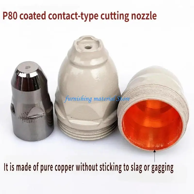 Y5GD Premium Electrode Tip Plasma Torch Tip 10Pcs Copper Construction for Reinforced Cutting Performances