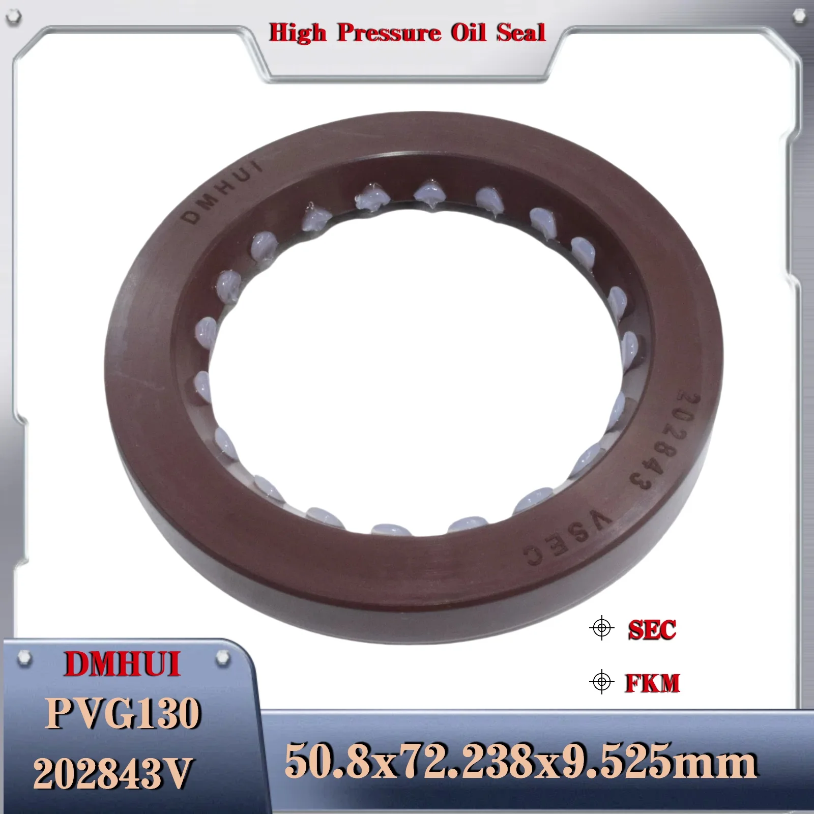 

50.8x72.238x9.525/SEC/FKM For Ogier/PVG130 202843V, Used In Hydraulic Pump/Motor Rotary Shaft Seal 50.8X72.238X9.525