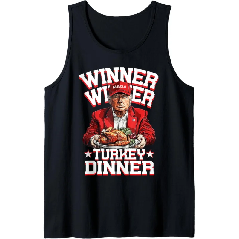 

Happy Thanksgiving, Humorous and Humorous Trump Turkey Dinner Top, Tank Top