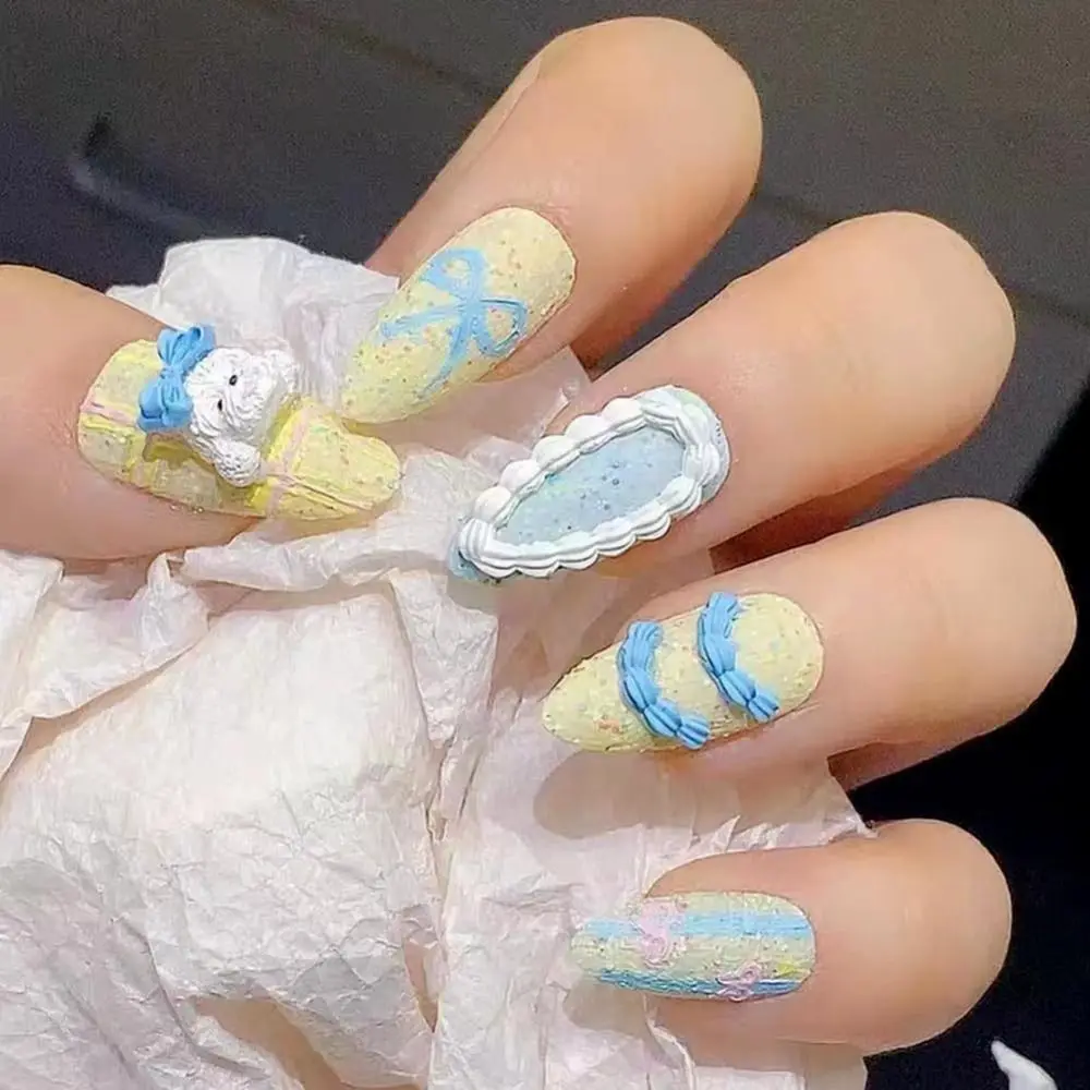 French style Cream Lace Nail Art Mold Silicone DIY Nails Resin Molds Nail Decoration Nail Art Carving Template