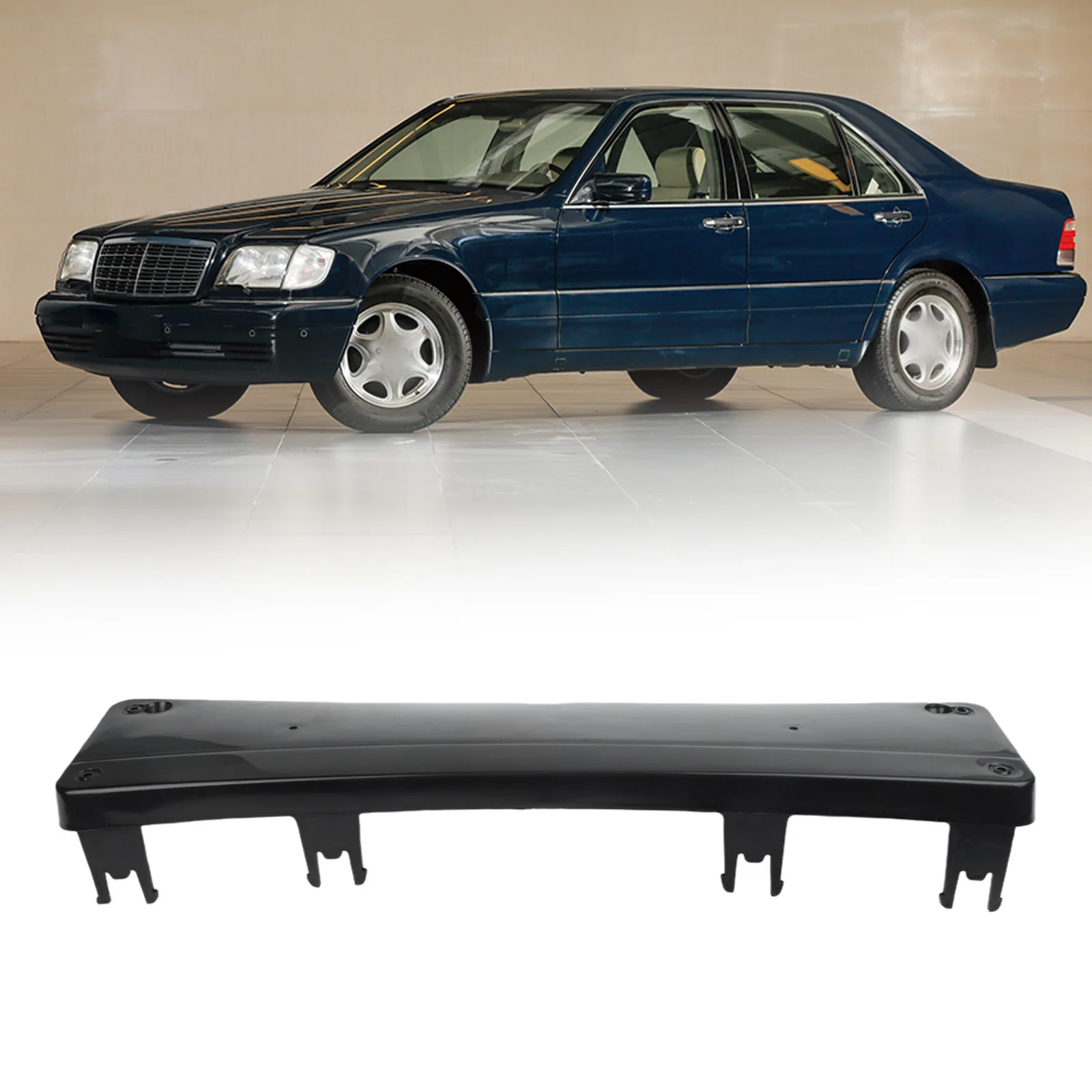 

Для Mercedes S-Class OEM A1408851281: Передняя рамка номерного знака, черная отделка, из АБС-пластика, для модификации автомобиля