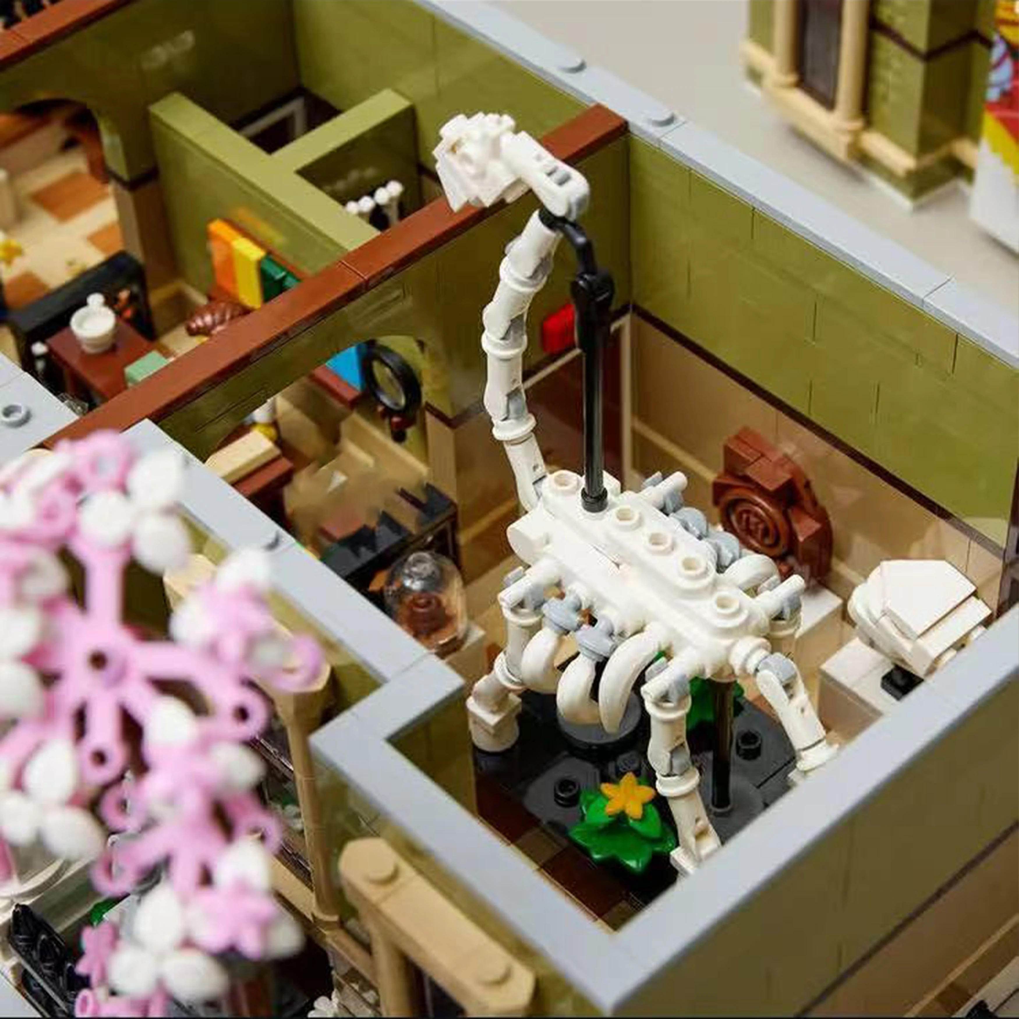 متحف التاريخ الطبيعي الجديد وحدات اللبنات العمارة عرض الشارع 10326 MOC نموذج مجموعة ألعاب إبداعية للتجميع #2