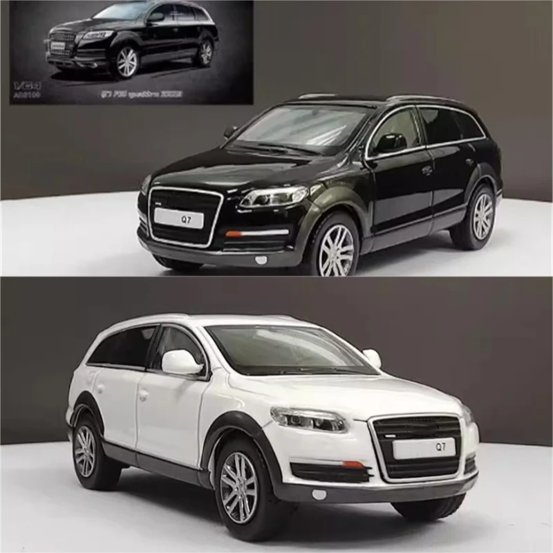 

MASDI 1:64 Q7 SUV Черный/Белый Модель автомобиля из сплава