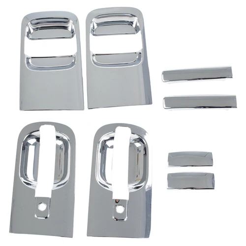 Manija exterior de puerta corredera, cubierta cromada para Hyundai H1 Grand Starex 2007, 2008, 2009, 2010, 2011, 2012, 2013, 2014, 2015, 2016, 2018, 1 Juego