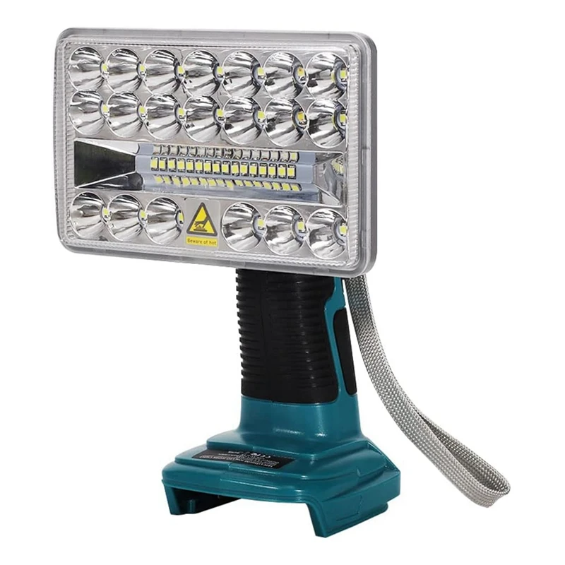 2000LM LED Work Light For Makita 18V Lithium Battery, Floodlight For Camping, Emergency ,Rechargeable Led Flashlight