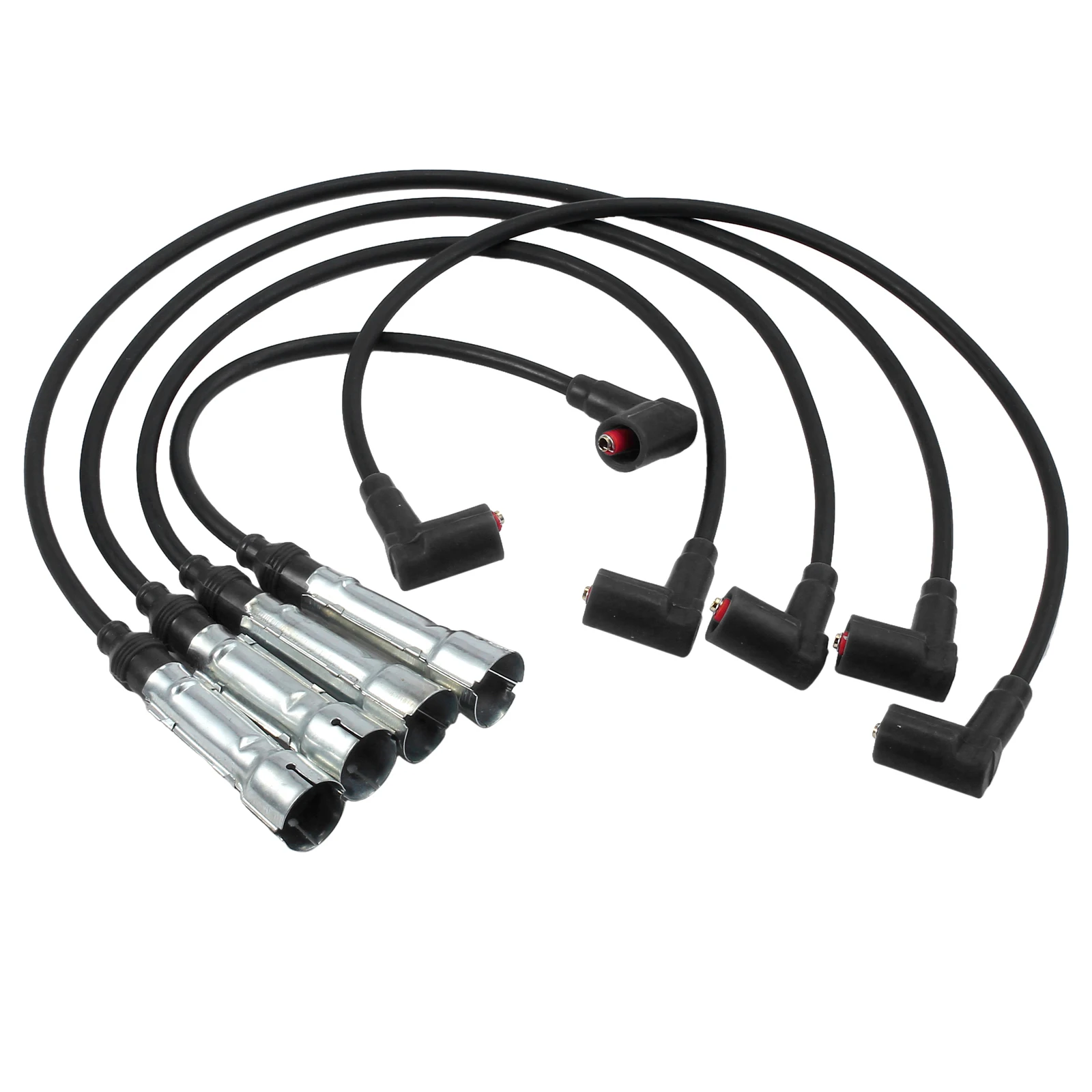 5PCS Ignition Cable Set 7mm M4 Sawtooth Included Spark Plugs Ignition Module OEM 032905483G/059998031/803998031 for Seat Arosa