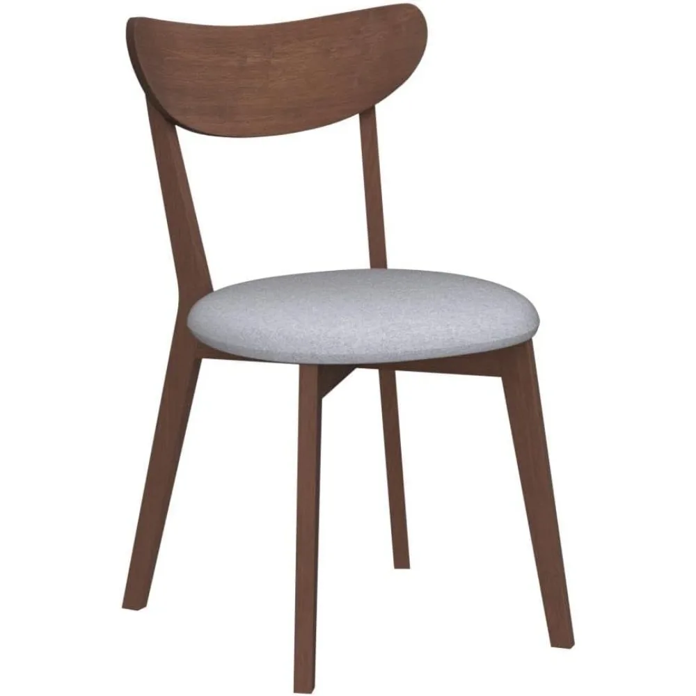 كراسي تناول الطعام الحديثة في منتصف القرن من Ergomaster: كراسي خشبية مطاطية منحنية الظهر للمنزل والمطبخ وغرفة الطعام (مجموعة)