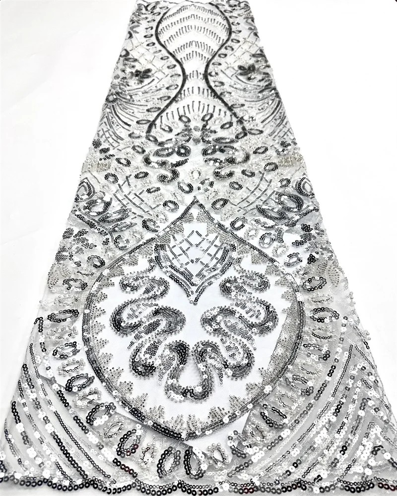 

Новейшее африканское вышитое тюлевое сетчатое платье с бусинами, высокое качество, роскошное кружевное вечернее платье с блестками