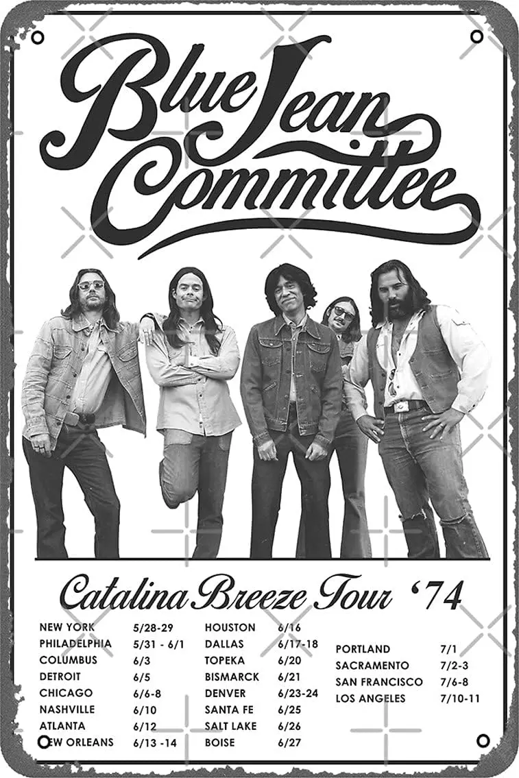 NIUMOWANG Metal Sign - The Blue Jean Committee Tin Poster 12 X 8 Inches 1pc sign sign