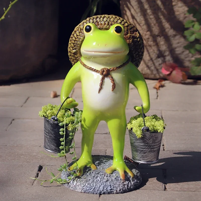 

Creative Unique Flower Pot Large Frog Succulent Planter Cute Cartoon Ornament for Home and Outdoor Decor Garden Yard Decoration