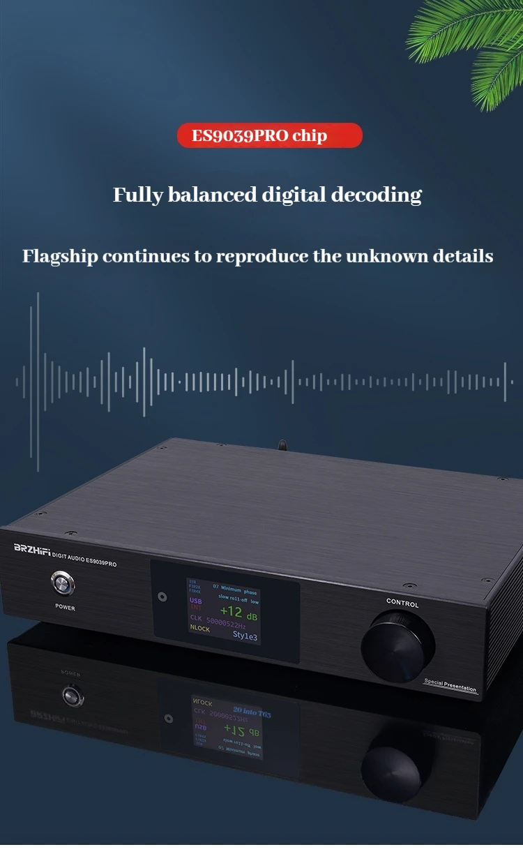 AMXEKR Qingfeng DC200 ES9039PRO DAC fully balanced digital audio decoder hifi fever hard decoding Bluetooth 5.1