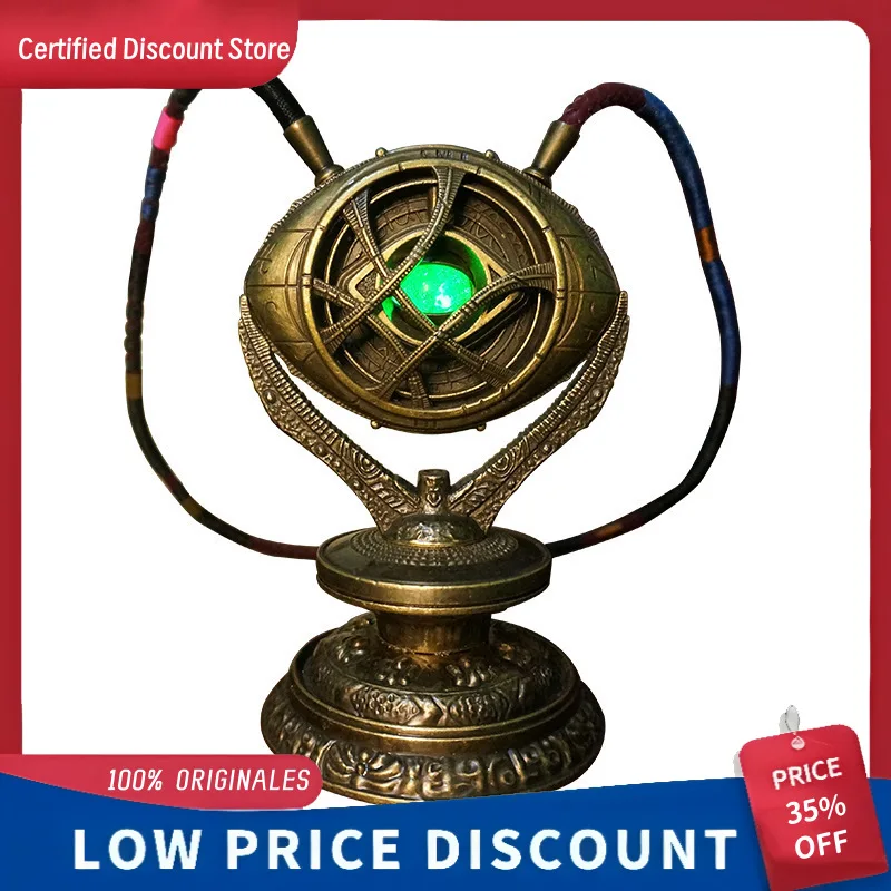 

Marvel Doctor Strange Agamotto's Eye Necklace Luminous Outdoor Zinc Alloy Collectible Jewelry Night Glow Toy Figure Accessory