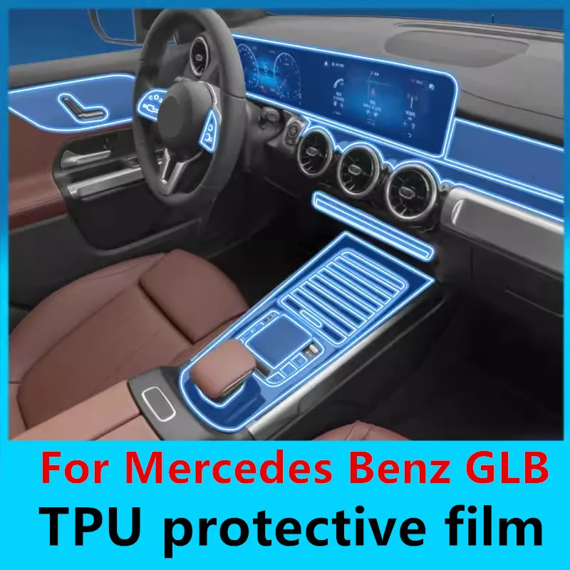 

Car Interior Center console Transparent TPU Protective film Anti-scratch Repair film For Mercedes Benz GLB Auto Accessories