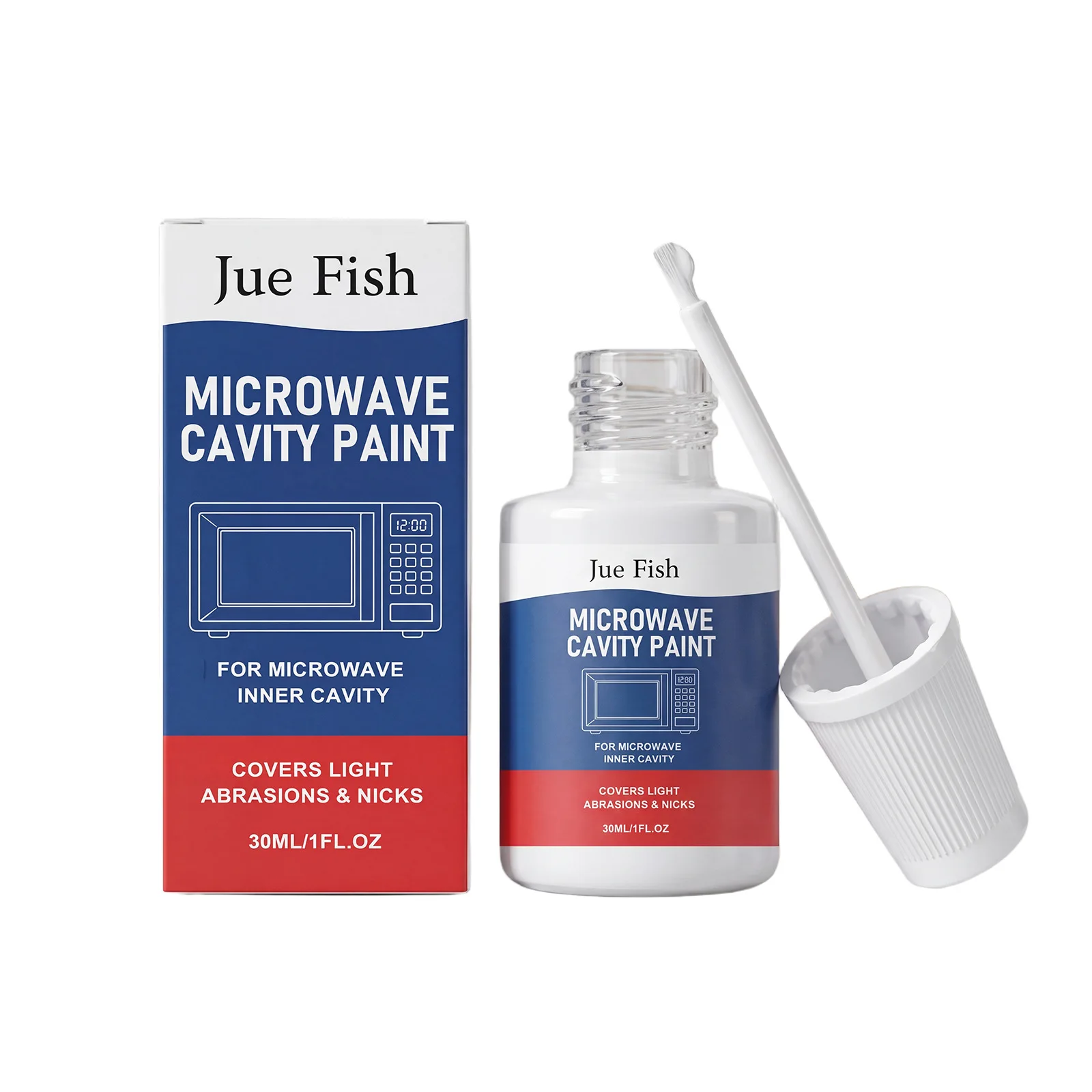Home Kitchen Microwave Repair Paint Heat Resistant Silicone Resin Coating for Oven Cavity Scratch Care Maintenance 30ml