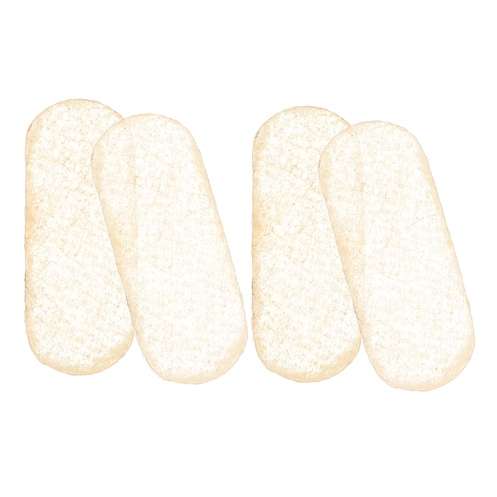 

4 Pcs Horse Bridge Protective Film Cello Pad Protector Beige Sheepskin for Violin