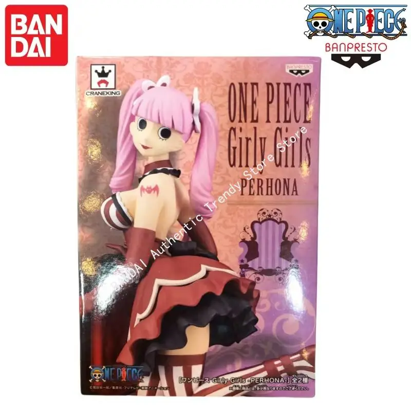 In Stock Original100% Bandai Anime Action Figures Toys One Piece Boa Hancock Perona Reiju Model Toy Statue Garage Action Figure