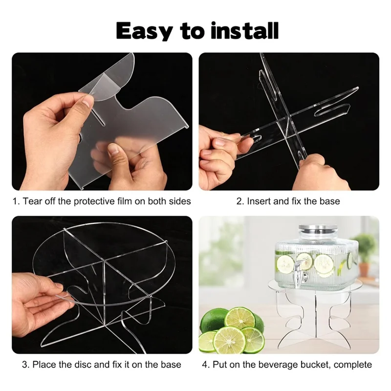 Hot Sale-Acrylic Drink Dispenser Stand For 6-7.5