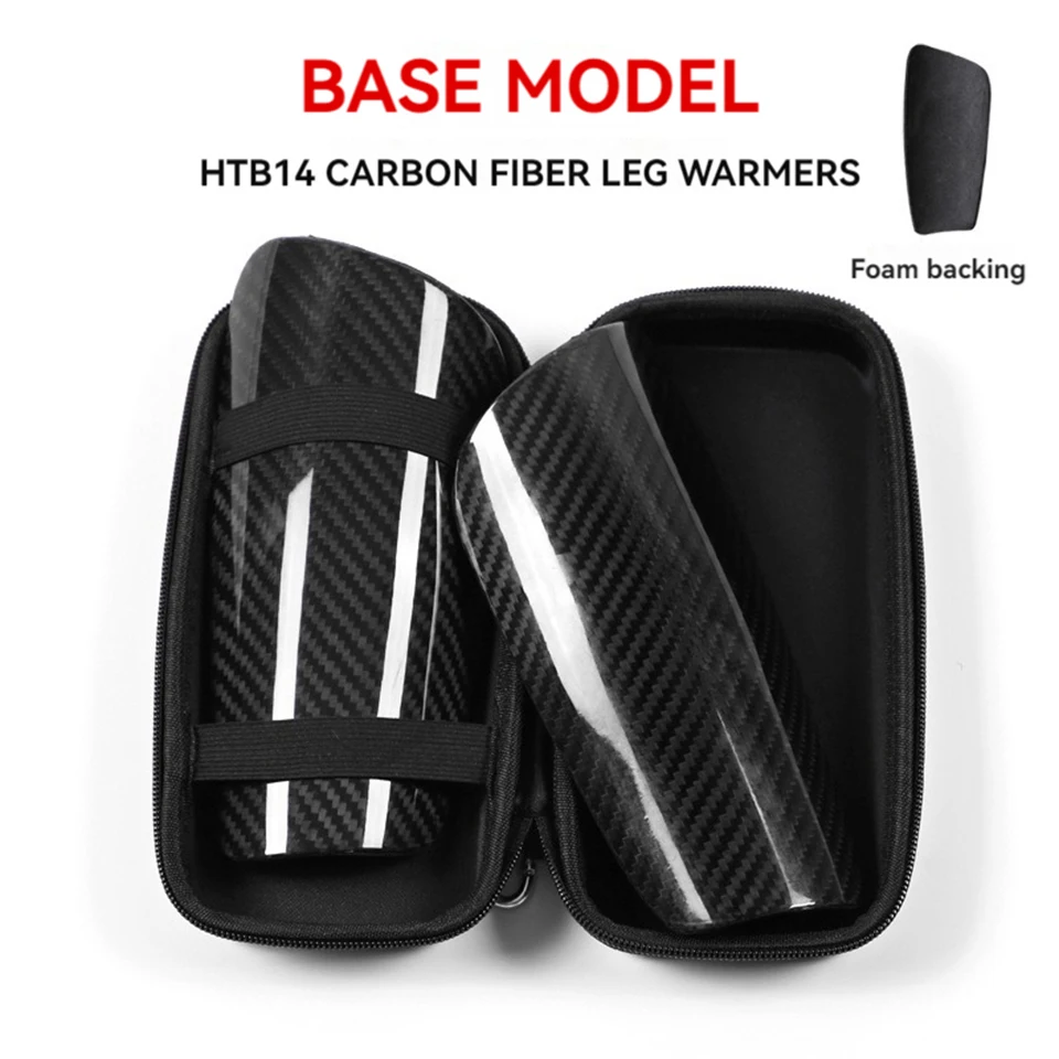 GOBYGO 1Pair Carbon Fiber Soccer Shin Guard Super Strong Shock Resistance EVA Sponge Portable Carrying Case Leg Protection Board