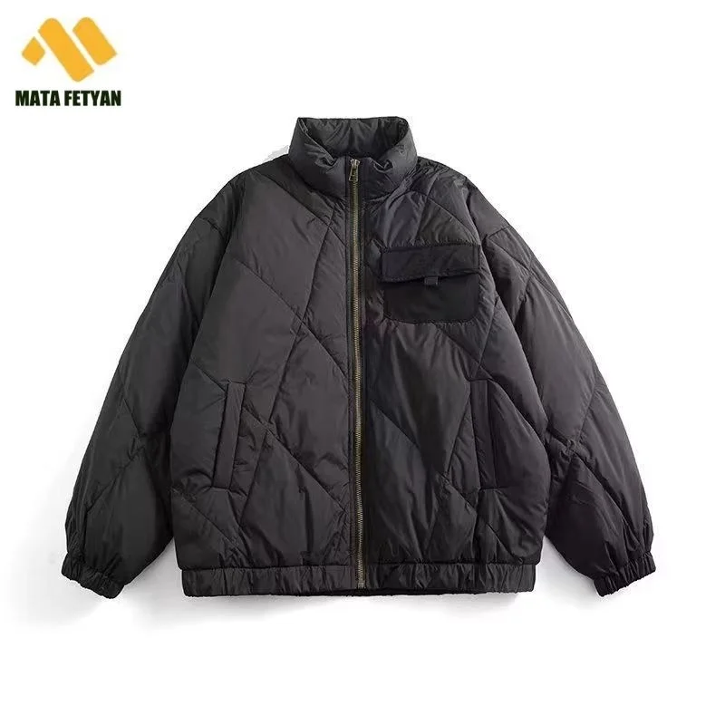 

Winter Men Lapels Loose Casual Down Jackets White Duck Down High Quality Male Outdoor Windproof Warm Jackets