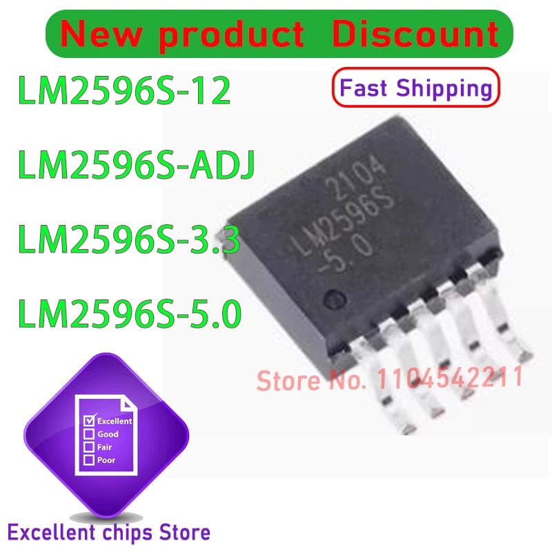10Pcs/Lot LM2596S-5…
