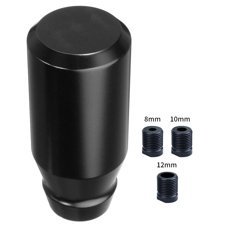 

Автомобильная ручная ручка переключения передач из алюминиевого сплава, головка рычага переключения передач с 3 адаптерами, черная