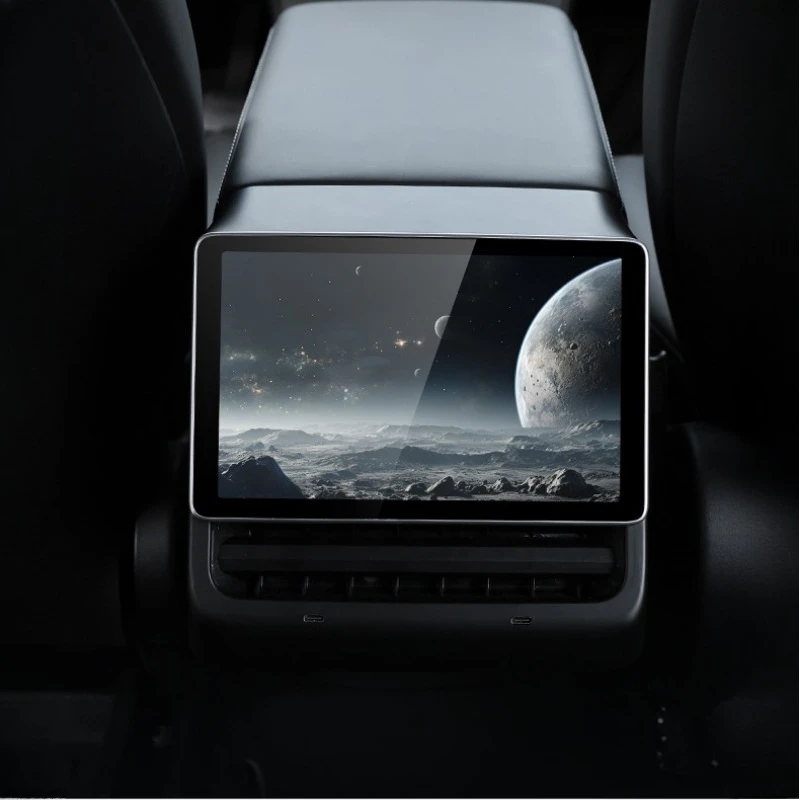 New 8.66” for Tesla Model 3/Y Rear Entertainment & Climate Control WIFI Display Android 13.0 Tesla Model Y 2024 Car Accessories