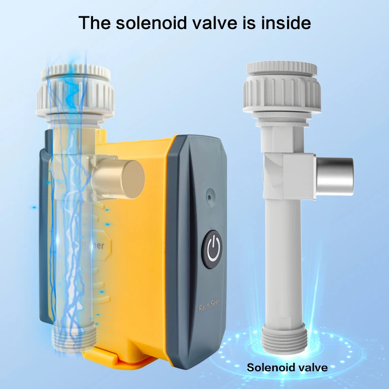 Rain Seer Tuya Zigbee Garden Home Irrigation Watering Timer WiFi Water Timer Mobile Phone Remote Solenoid valves