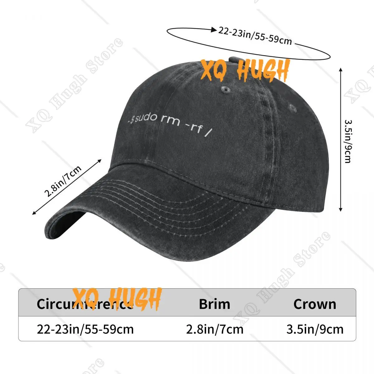 Sudo Rm -Rf Men Pure Color Dad Hats COMPUTER Programmer Code Sun Visor Baseball Caps Peaked Cap