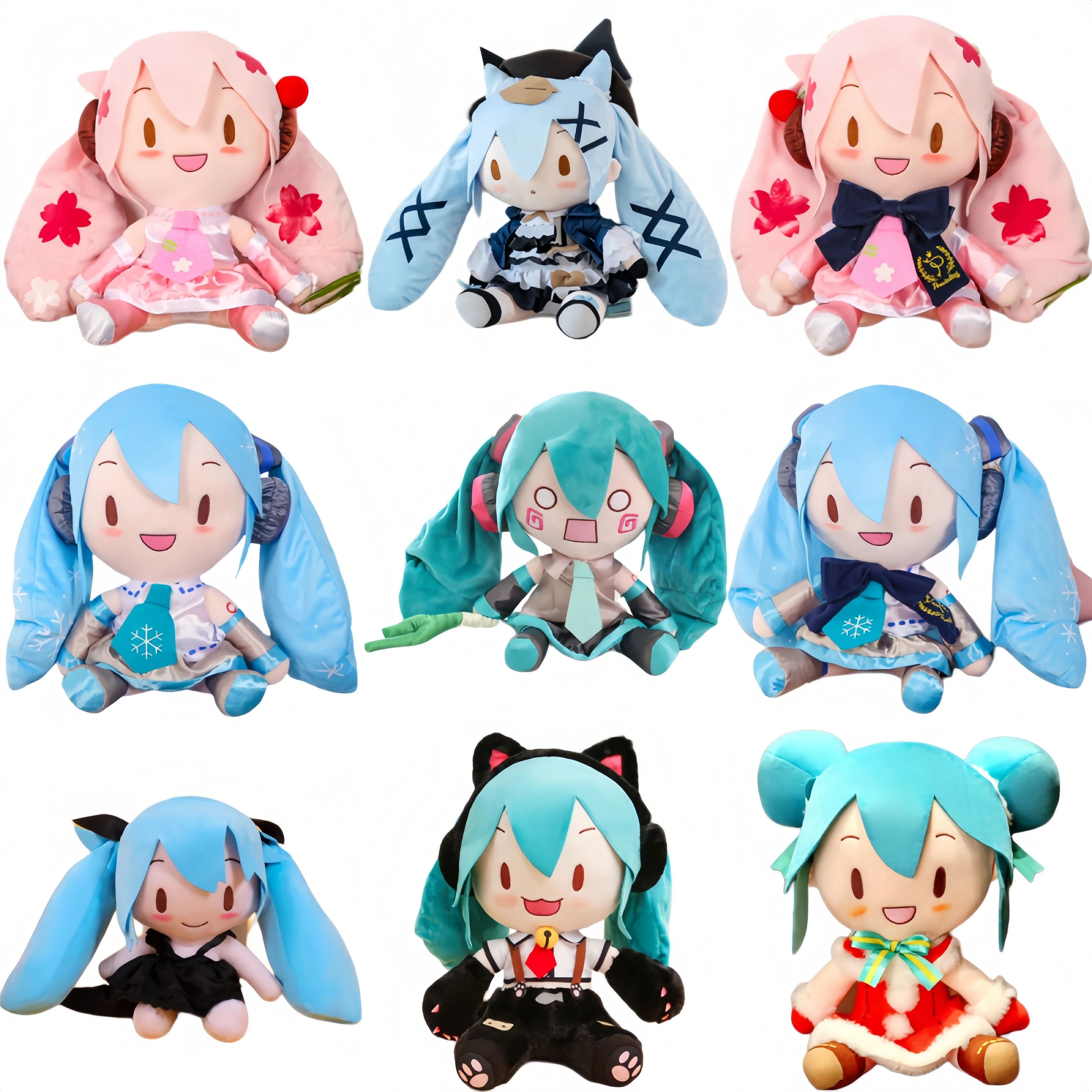 

Adorable Hatsune Miku Plush Fluffy Anime Hatsune Miku Stuffed Doll with Signature Pigtails Cuddly Figure for Collectors & Gift