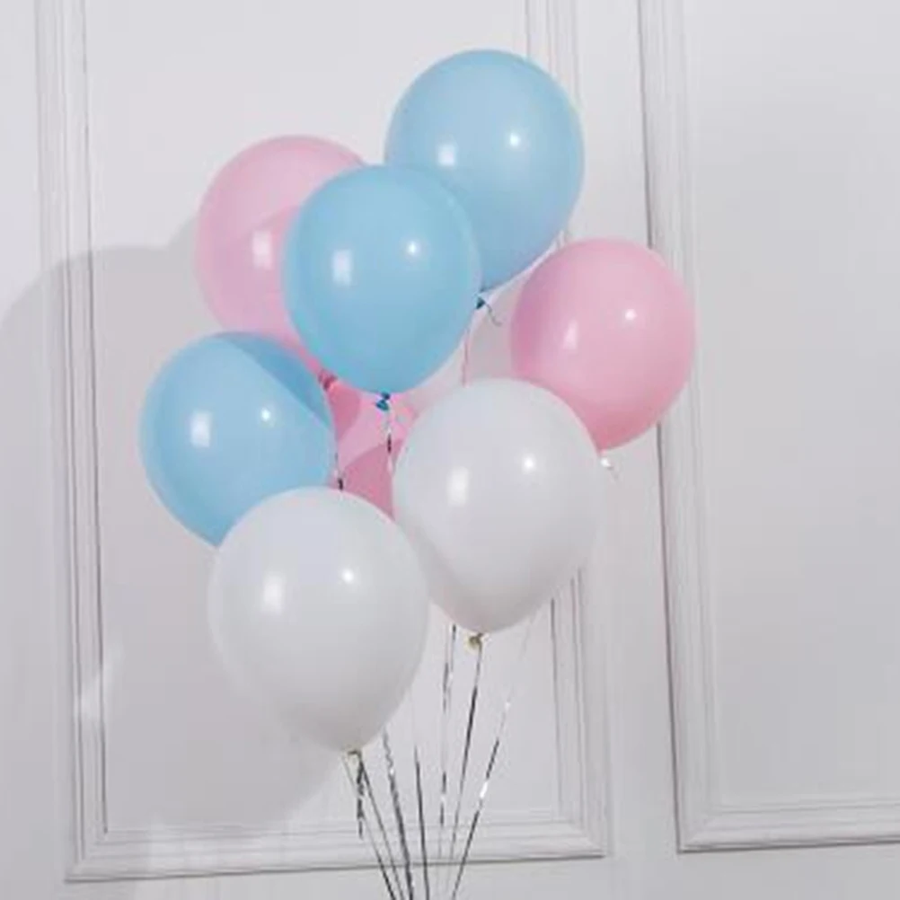 

100Pcs Thick Latex Balloons 10 Inch Colorful Wedding Party Birthday Pool Decoration Sky Blue Pink White Latex Balloon