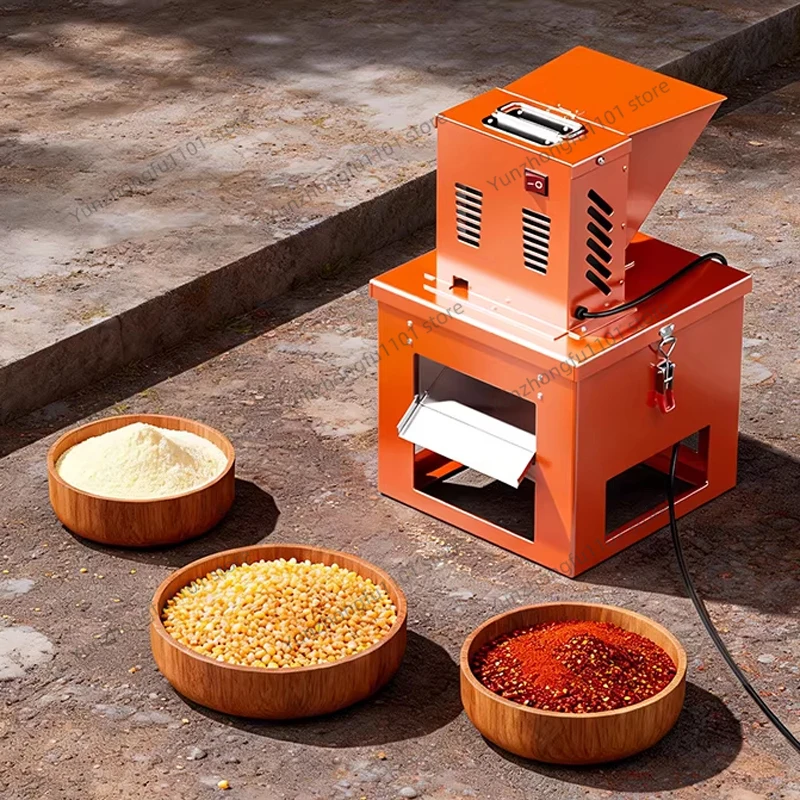 Mini Home Electric Flour Mill: Spice/Grain/Herb Grinder, 220V, Replaceable Sieve, for Making Cornmeal and Chili Powder