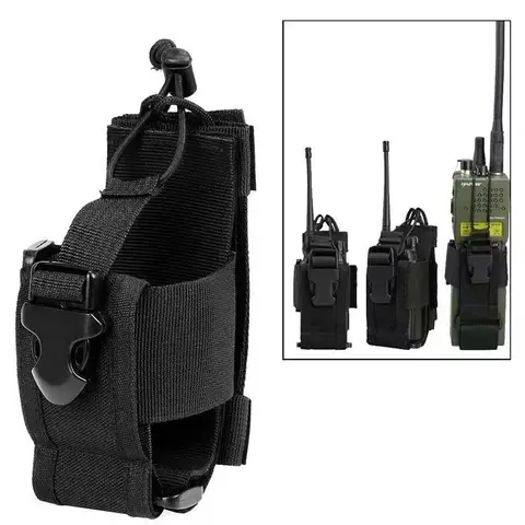 Tactical Radio Holder Shift Pocket Tactical Molle Pouch Walkie Talkie Holster Nylon Waist Belt Bag Pocket Hunting Accessories