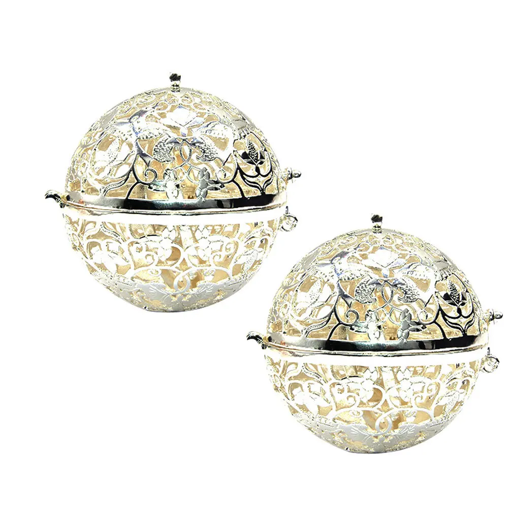 

Round Hollow Copper Aromatherapy Ball Holder Pendant Solid Aroma Case for DIY Necklace Gift Idea DIY Pendant Necklace