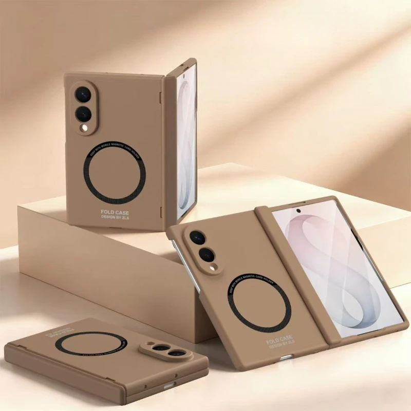 Hinge Protection For Magsafe Case Full Cover For Samsung Galaxy Z Fold 8 Ultra 7 6 5 Magnetic Phone Shell with Screen Protector