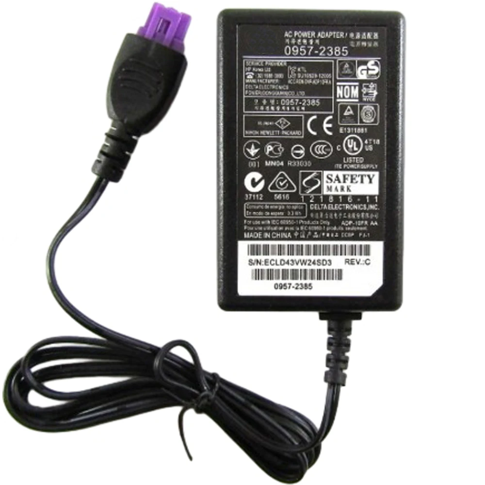 

0957-2385 AC Power Supply Adapter 22V 455mA Charger for HP 1010 1012 1510 1512 1513 1514 1518 2515 2540 2541 2542 2543 2544 2546